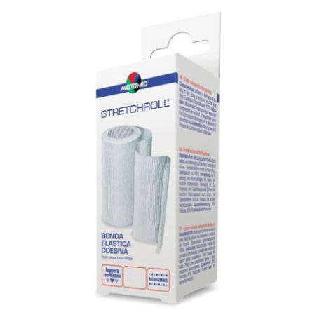 BENDA ELASTICA FISSAGGIO MEDICAZIONI MASTER-AID STRETCHROLL COESIVA M 4X12 CM 1 PEZZO