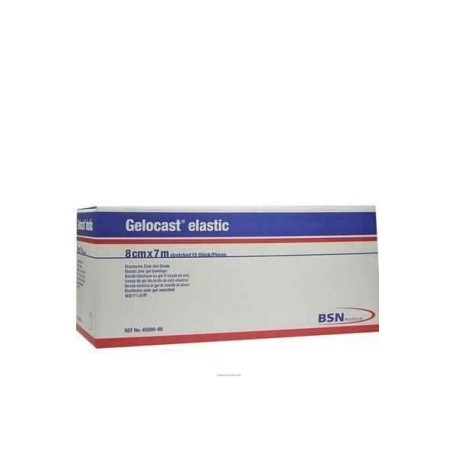 BENDA MONOESTENSIBILE ELASTICA GELOCAST GEL DI OSSIDO DI ZINCO 700 X 8 CM 10 PEZZI