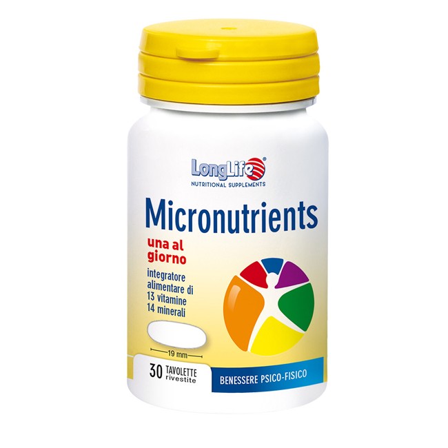 LONGLIFE MICRONUTRIENTS 30 TAVOLETTE LONGLIFE MICRONUTRIENTS 30 TAVOLETTE