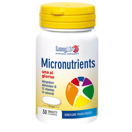 LONGLIFE MICRONUTRIENTS 30 TAVOLETTE LONGLIFE MICRONUTRIENTS 30 TAVOLETTE