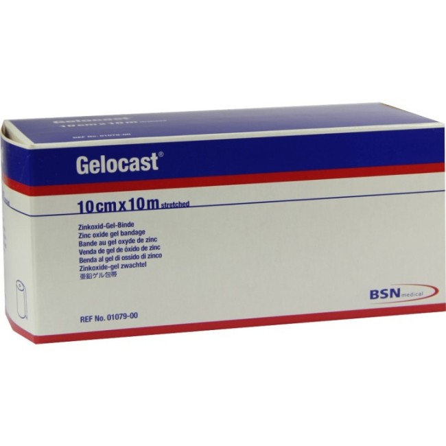 BENDA NON ELASTICA GELOCAST GEL DI OSSIDO DI ZINCO 10 X 10 CM BENDA NON ELASTICA GELOCAST GEL DI OSSIDO DI ZINCO 10 X 10 CM