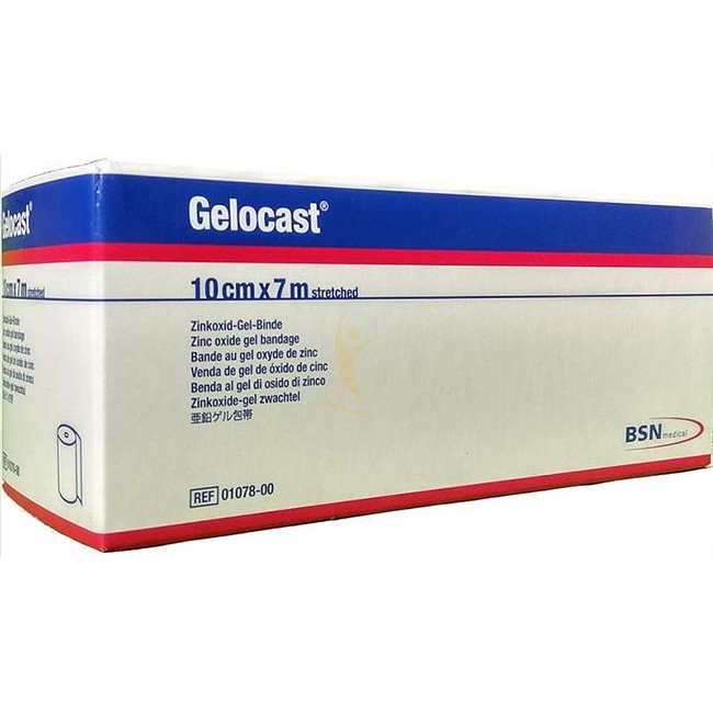 BENDA NON ELASTICA GELOCAST GEL DI OSSIDO DI ZINCO 700X10 CM 1 PEZZO BENDA NON ELASTICA GELOCAST GEL DI OSSIDO DI ZINCO 700X10 CM 1 PEZZO