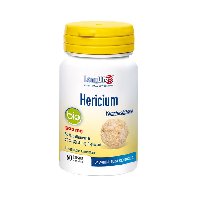 Longlife Hericium Bio Integratore Alimentare 60 Capsule Longlife Hericium Bio Integratore Alimentare 60 Capsule