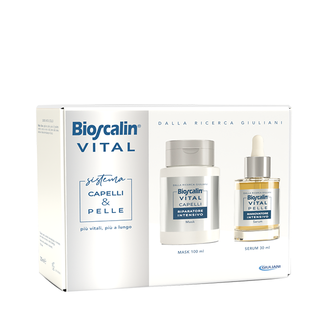 BIOSCALIN VITAL SISTEMA CAPELLI & PELLE MASCHERA CAPELLI + SIERO RIGENERANTE VISO 30 ML + MASCHERA 100 ML BIOSCALIN VITAL SISTEMA CAPELLI & PELLE MASCHERA CAPELLI + SIERO RIGENERANTE VISO 30 ML + MASCHERA 100 ML