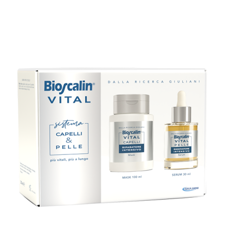 BIOSCALIN VITAL SISTEMA CAPELLI & PELLE MASCHERA CAPELLI + SIERO RIGENERANTE VISO 30 ML + MASCHERA 100 ML