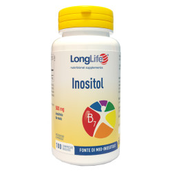 Confezione da 100 compresse di Longlife Inositol Integratore Per Il Metabolismo Dei Lipidi.