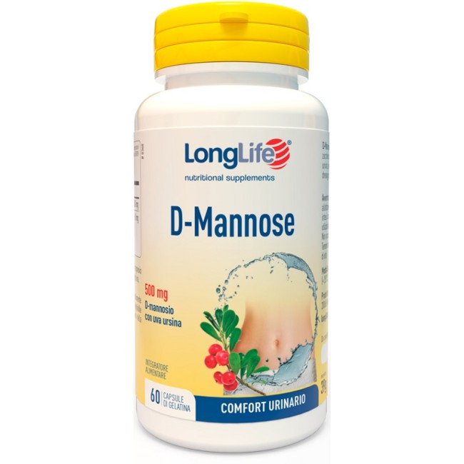 Longlife D-Mannose Integratore Alimentare 60 Capsule Longlife D-Mannose Integratore Alimentare 60 Capsule