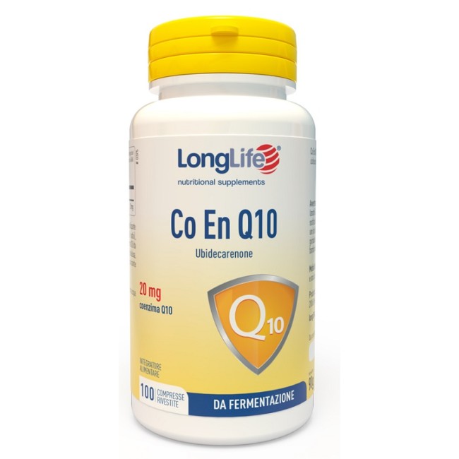 Longlife Co En Q10 20mg Integratore Alimentare 100 Compresse Longlife Co En Q10 20mg Integratore Alimentare 100 Compresse