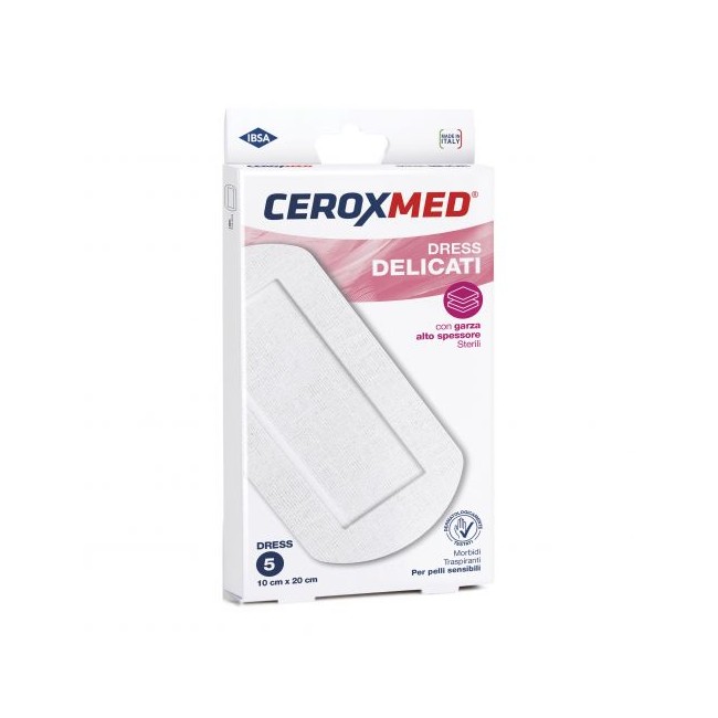 CEROTTI COMPRESSE DRESS CEROXMED DELICATI 10X20 CM 5 PEZZI CEROTTI COMPRESSE DRESS CEROXMED DELICATI 10X20 CM 5 PEZZI