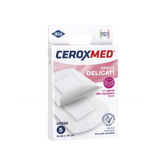 CEROTTI COMPRESSE DRESS CEROXMED DELICATI 6X10 CM 5 PEZZI CEROTTI COMPRESSE DRESS CEROXMED DELICATI 6X10 CM 5 PEZZI