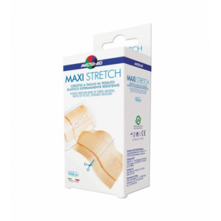 CEROTTO DA TAGLIO ELASTICO MASTER-AID MAXI STRETCH 100X8 CM PELLO 1 PEZZO