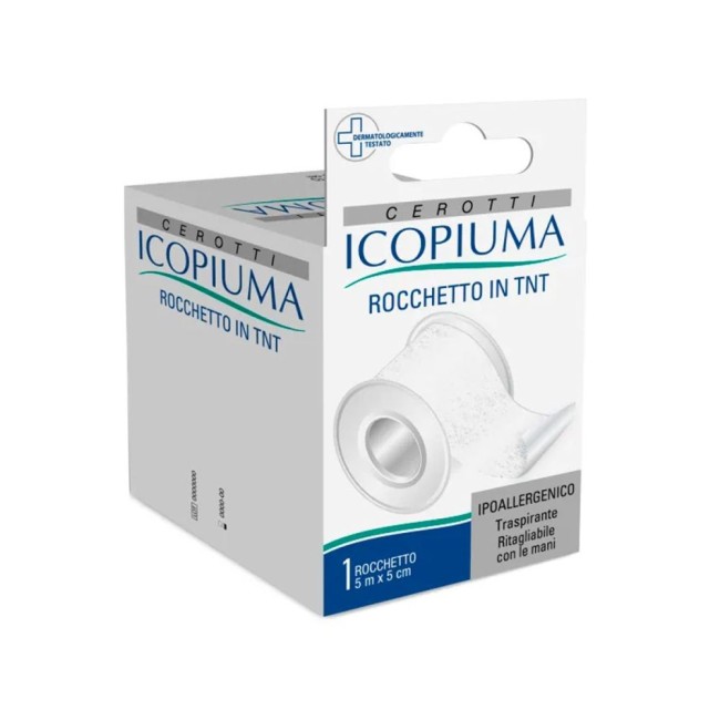 Icopiuma Cerotto In Rocchetto Seta Bianco Ipoallergenico 2,5 Cm X 5 M Icopiuma Cerotto In Rocchetto Seta Bianco Ipoallergenico 2,5 Cm X 5 M