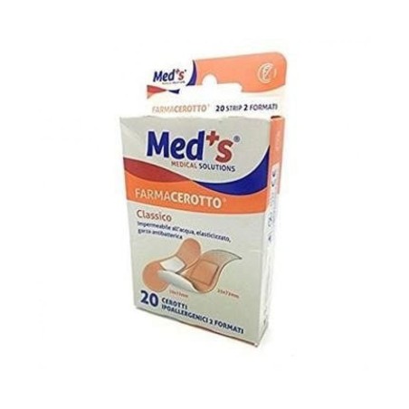 Cerotto Meds Strip Poliuretano Ipoallergenico Classico L-xl 20 Pezzi Cerotto Meds Strip Poliuretano Ipoallergenico Classico L-xl 20 Pezzi
