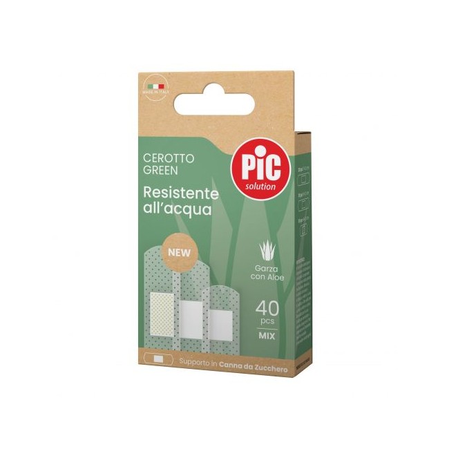 CEROTTO PIC GREEN CANNA ALOE MIX 40 PEZZI CEROTTO PIC GREEN CANNA ALOE MIX 40 PEZZI