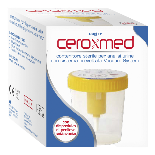 CEROXMED CONTENITORE URINA VACUUM SYSTEM 1 PEZZO CEROXMED CONTENITORE URINA VACUUM SYSTEM 1 PEZZO