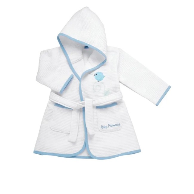 Chicco Accappatoio Piquet Blu 12m+ Chicco Accappatoio Piquet Blu 12m+