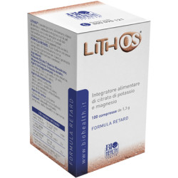Confezione da 100 compresse di Lithos Biohealth, integratore per spossatezza e sudorazione intensa.