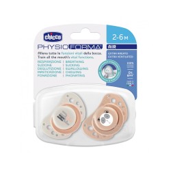 Chicco Succhietti Air Rosa Silicone 2-6 Mesi 2 Pezzi