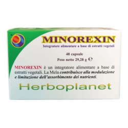 Confezione da 48 capsule di Herboplanet Minorexin Integratore Per Il Controllo Del Peso e Del Metabolismo.