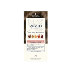 Color Kit 6 Biondo Scuro Latte Rivelatore 50 Ml + Crema Colorante 50 Ml + Maschera Protettiva Colore 12 Ml + Guanti