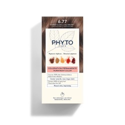 Color Kit 6,77 Marrone Chiaro Cappuccino Latte Rivelatore 50 Ml + Crema Colorante 50 Ml + Maschera Protettiva Colore 12 Ml + Gua