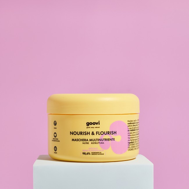 Goovi Nourish & Flourish Nutre + Ristruttura Maschera per capelli Goovi Nourish & Flourish Nutre + Ristruttura Maschera per capelli