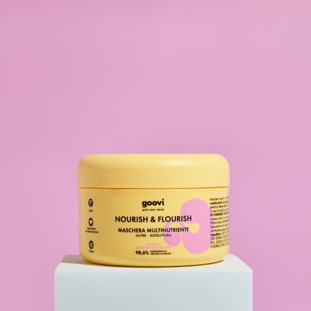 Goovi Nourish & Flourish Nutre + Ristruttura Maschera per capelli