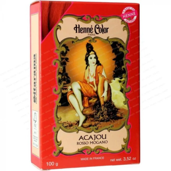 Polvere Henne Acajou Rosso Mogano Henne Color Polvere Vegetale Colorante Riflessante 100 G Polvere Henne Acajou Rosso Mogano Henne Color Polvere Vegetale Colorante Riflessante 100 G