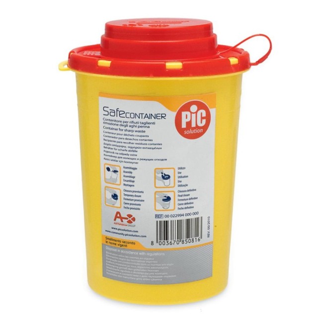 CONTENITORE DI SICUREZZA PER TALGIENTI PIC CAPACITA' 0,6 LITRI ARTICOLO 00022994000000 1 PEZZO CONTENITORE DI SICUREZZA PER TALGIENTI PIC CAPACITA' 0,6 LITRI ARTICOLO 00022994000000 1 PEZZO