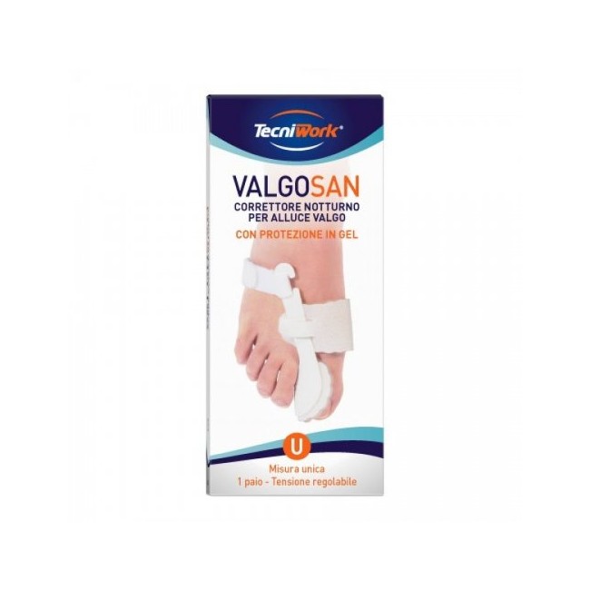 CORRETTORE NOTTURNO PER ALLUCE VALGO MISURA UNICA VALGOSAN 1 PAIO CORRETTORE NOTTURNO PER ALLUCE VALGO MISURA UNICA VALGOSAN 1 PAIO