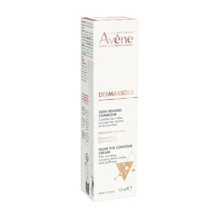 Tubetto da 15 ml di Avene Dermabsolu Contorno Occhi Rivitalizzante Anti-rughe.