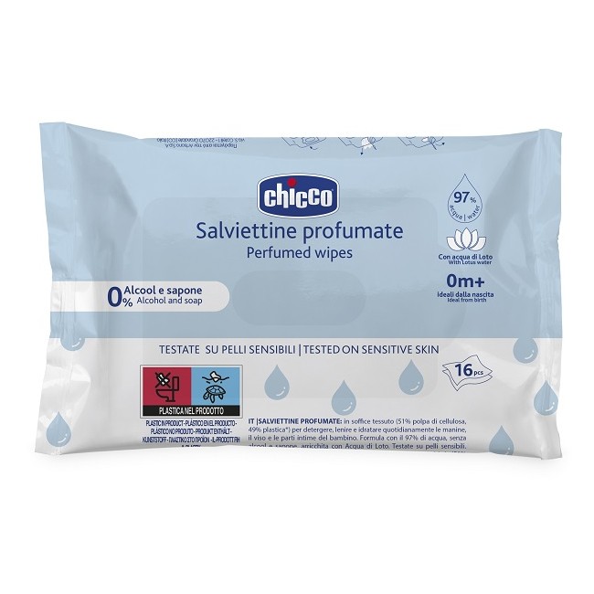 Chicco Salviette Pocket 16 Pezzi Chicco Salviette Pocket 16 Pezzi