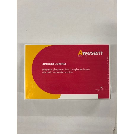 Confezione da 40 compresse di Awesam Artiglio Complex integratore per il benessere articolare.