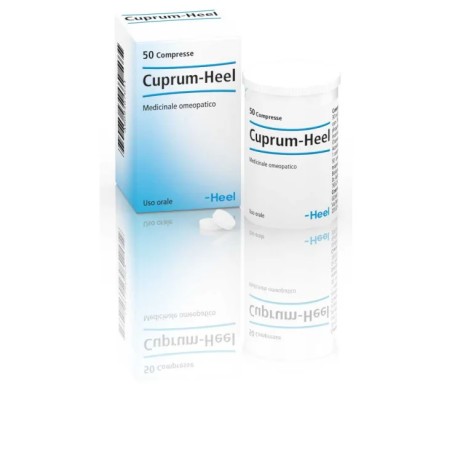 Confezione da 50 compresse masticabili di Guna Cuprum Heel medicinale omeopatico. Confezione da 50 compresse masticabili di Guna Cuprum Heel medicinale omeopatico.