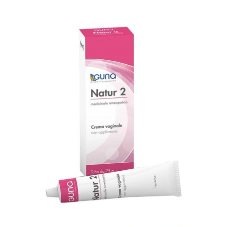 Tubo da 75 ml di Guna Natur 2 crema vaginale omeopatica.