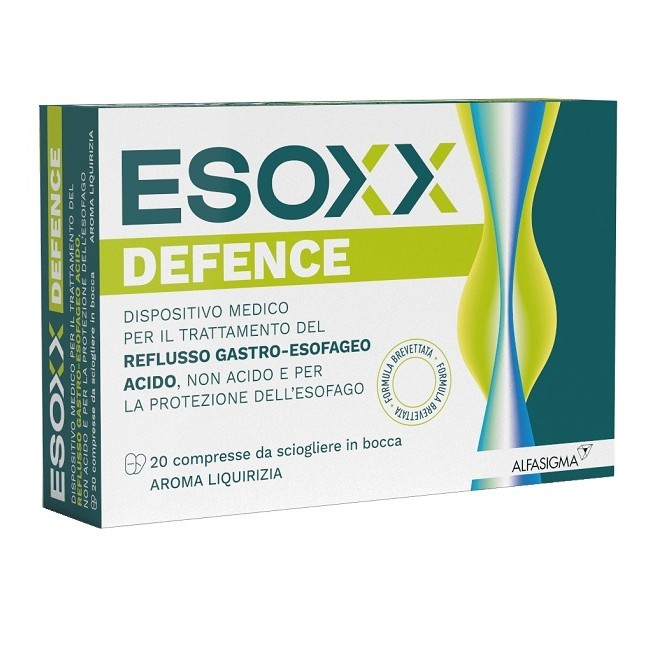Alfasigma Esoxx Defence Integratore per il reflusso gastro esofageo 20 compresse masticabili