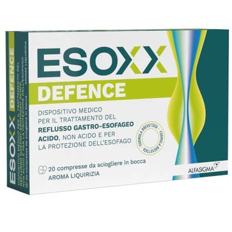 Alfasigma Esoxx Defence Integratore per il reflusso gastro esofageo 20 compresse masticabili