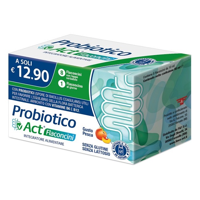 F&f Probiotico Act 8 Flaconcini F&f Probiotico Act 8 Flaconcini