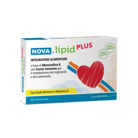 Nova Lipid Plus Integratore Per Abbassare Il Colesterolo 30 Compresse Nova Lipid Plus Integratore Per Abbassare Il Colesterolo 30 Compresse