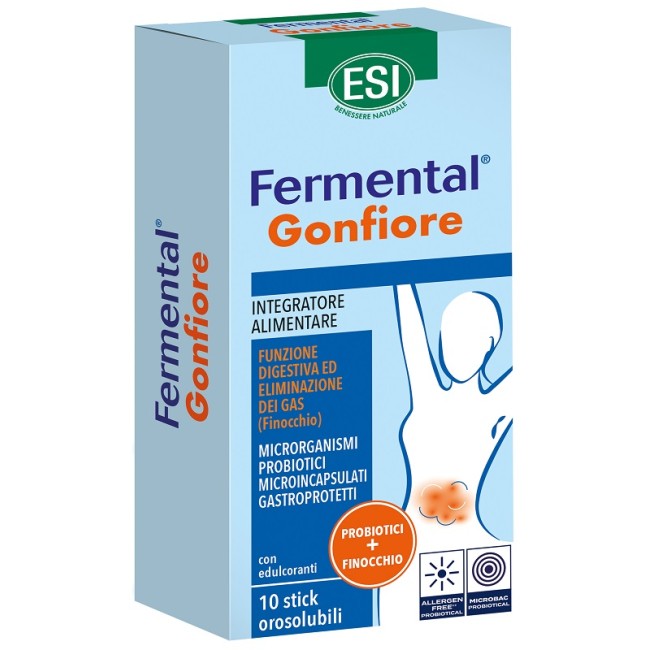 Esi Fermental Gonfiore 10 Stick Orosolubili Esi Fermental Gonfiore 10 Stick Orosolubili