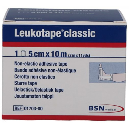 Leukotape Benda Anelastica Per Bendaggi Funzionali 5x100 Cm Leukotape Benda Anelastica Per Bendaggi Funzionali 5x100 Cm
