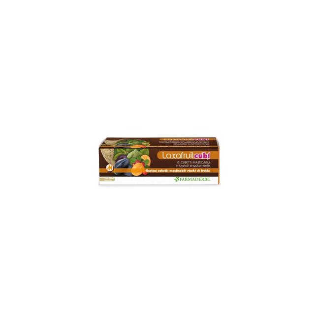 LAXAFRUIT 15 CUBETTI MASTICABILI 150 G LAXAFRUIT 15 CUBETTI MASTICABILI 150 G