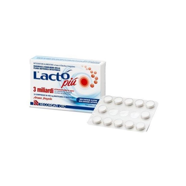 LACTO PIU 3 MILIARDI 12 COMPRESSE LACTO PIU 3 MILIARDI 12 COMPRESSE