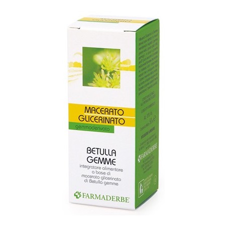 Farmaderbe Betulla Gemme Macerato Glicerinato 50 Ml Farmaderbe Betulla Gemme Macerato Glicerinato 50 Ml