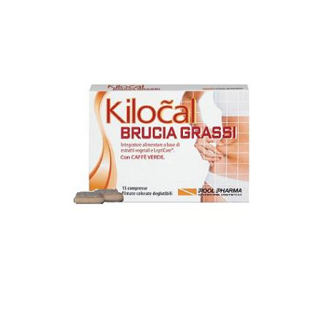 Confezione da 15 compresse di Kilocal Brucia Grassi, integratore per dimagrire.
