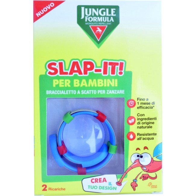 Jungle Formula Slap-It - Bracialetto per zanzare per Bambini 2 ricariche Jungle Formula Slap-It - Bracialetto per zanzare per Bambini 2 ricariche