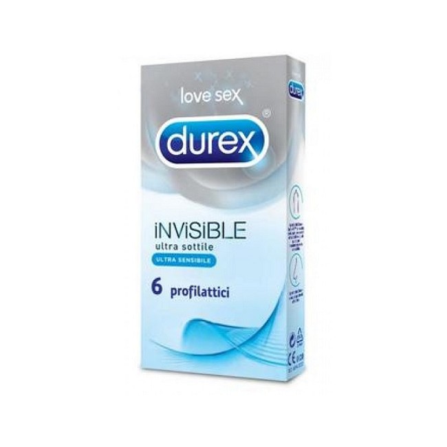 Durex Invisible Preservativi 6 Pezzi Durex Invisible Preservativi 6 Pezzi