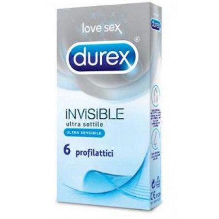 Durex Invisible Preservativi 6 Pezzi Durex Invisible Preservativi 6 Pezzi