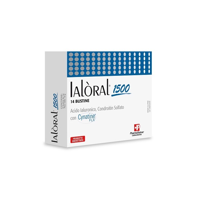 Confezione da 14 bustine di Ialoral 1500 per il benessere delle articolazioni Confezione da 14 bustine di Ialoral 1500 per il benessere delle articolazioni