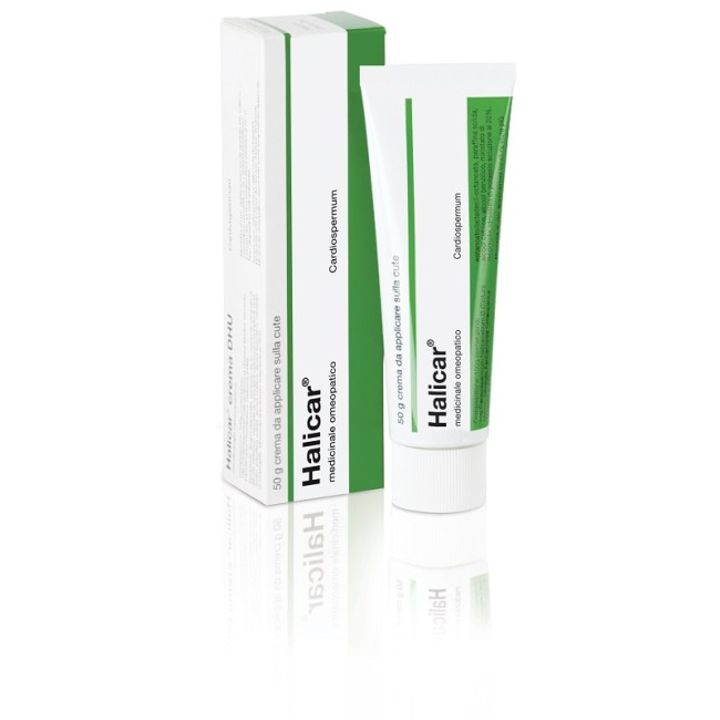 Tubo da 50 gr. di Halicar, crema medicinale omeopatica. Tubo da 50 gr. di Halicar, crema medicinale omeopatica.